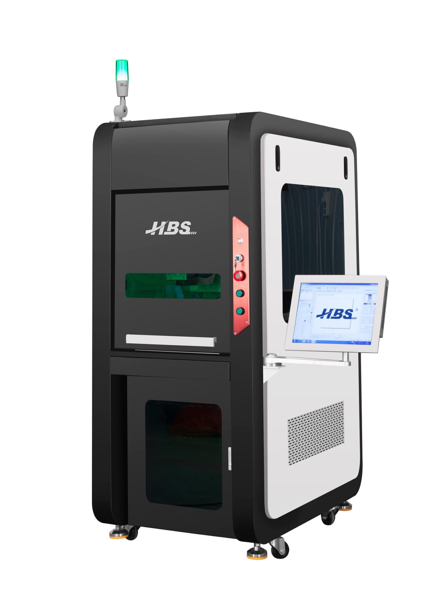 UV laser HBS UV-3A ke značení reflexních kovů, bílých plastů, sklad a dalších materiálů